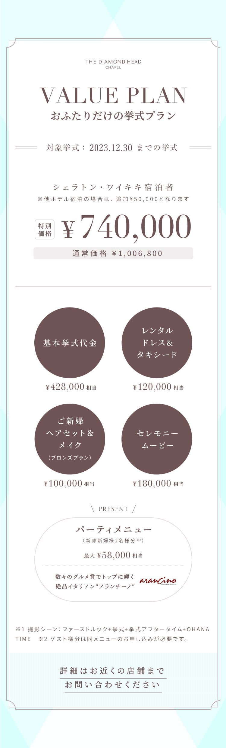 オープニングプラン開催中