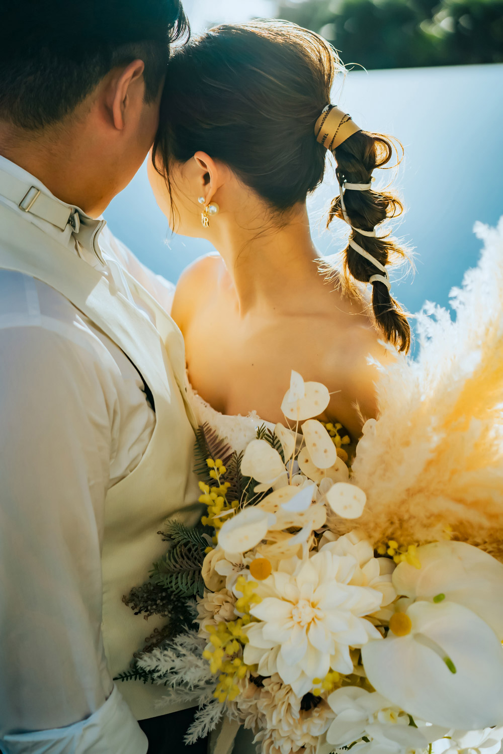 バックカチューシャ　アールイズウェディング　結婚式 ウエディングヘッドドレス ウェディング バックカチューシャ