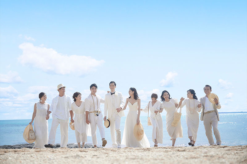 少人数の沖縄結婚式の当日のモデルスケジュール