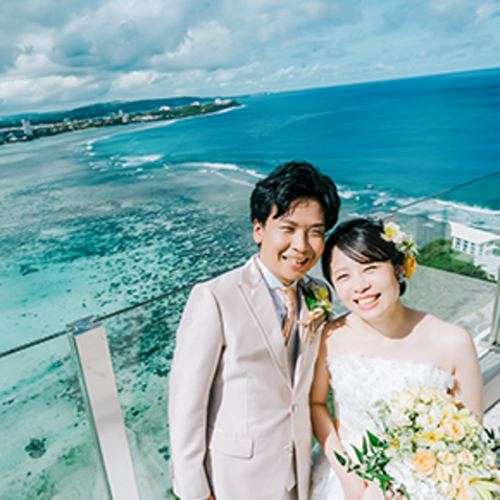 ウェディングレポート:グアム プレミア スカイ ウェディング H＆N様