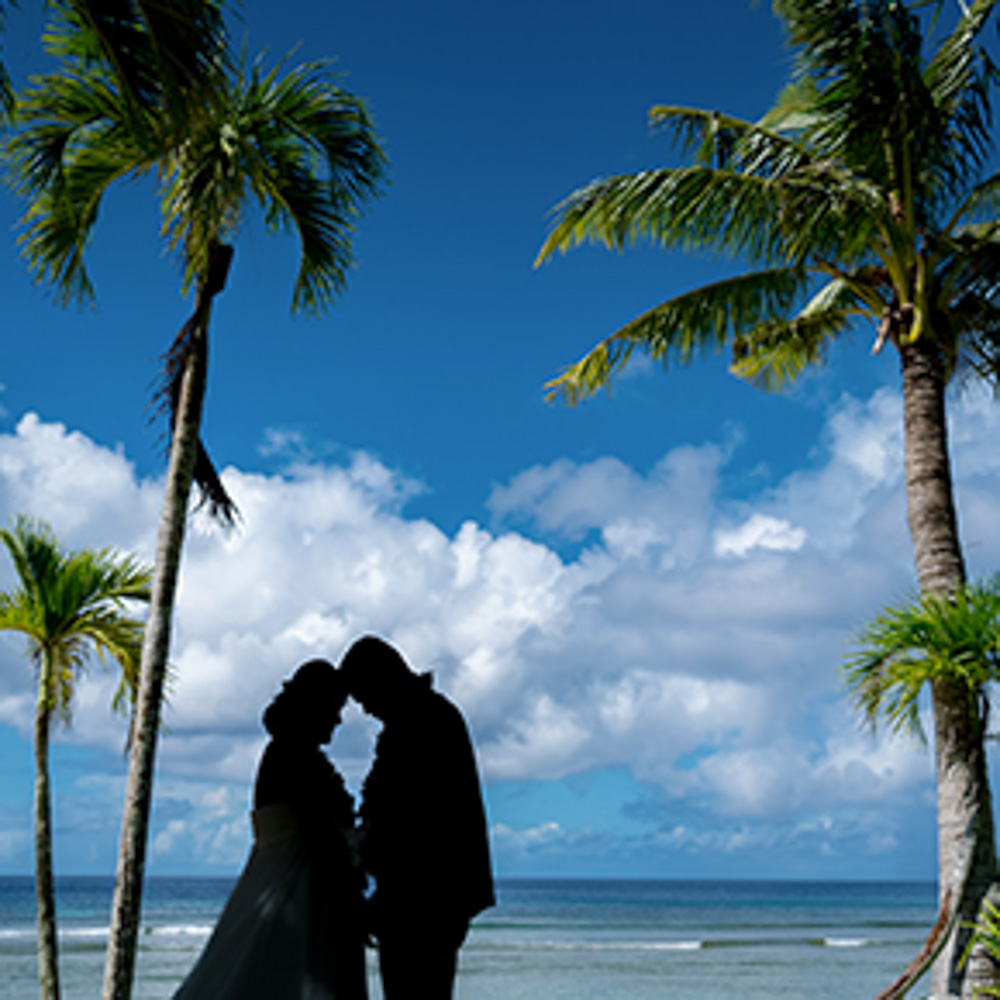 ウェディングレポート:グアム クリスタルチャペル M＆M様