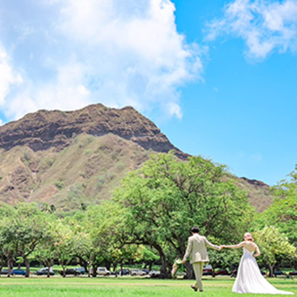 ウェディングレポート:ハワイ ザ・ダイヤモンドヘッドチャペル K＆M様