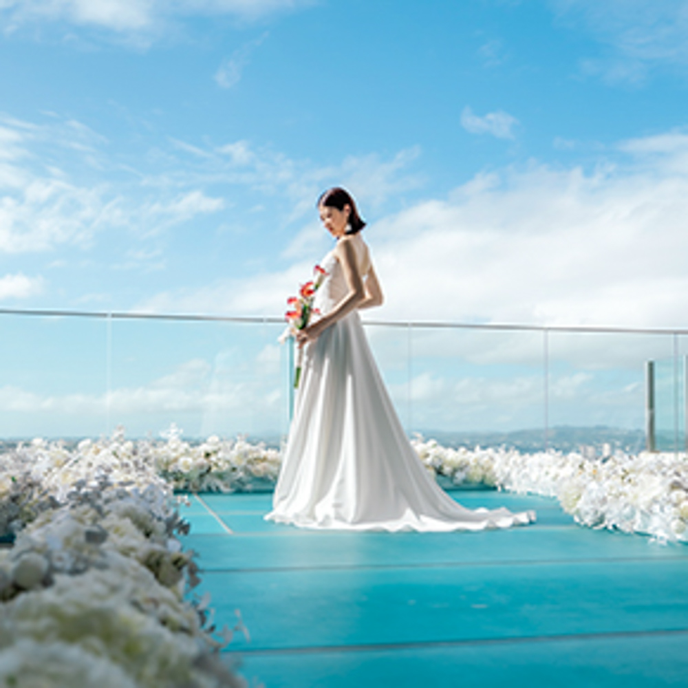 ウェディングレポート:グアム プレミア スカイ ウェディング Y＆E様