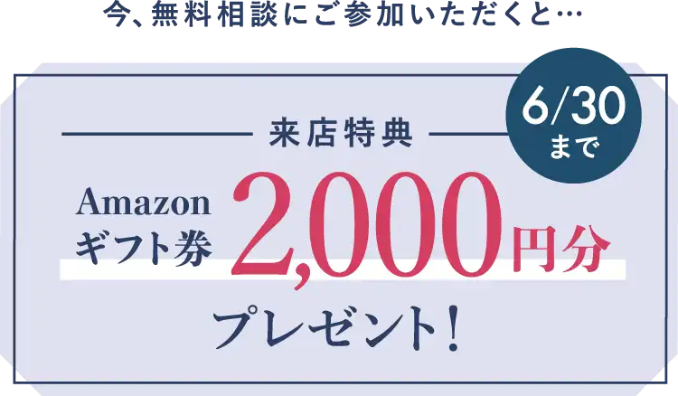 Amazonギフト券最大2,000円分プレゼント