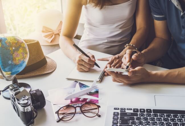 現地への出発の準備