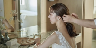 新婦のヘアセット